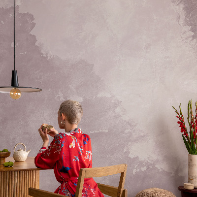 Selbstklebende Fototapete fürs Kinderzimmer mit lila abstraktem Motiv