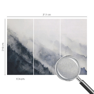 11D-Fototapete mit Motiv Bergnebel