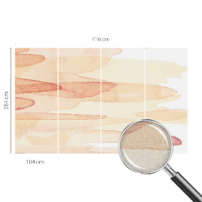 11D-Fototapete fürs Wohnzimmer Pastellstriche
