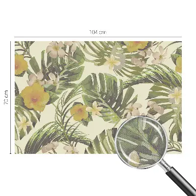Moderne Fototapete nach Maß mit exotischem Pflanzenmotiv