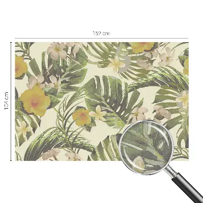 Moderne Fototapete nach Maß mit exotischem Pflanzenmotiv
