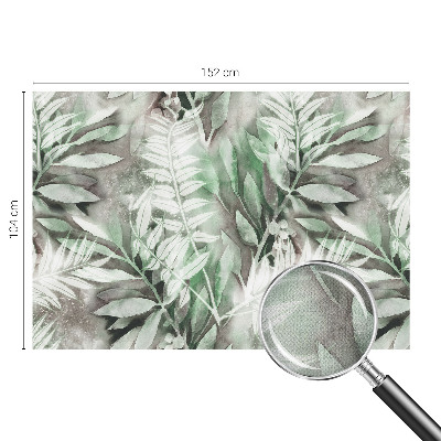 Hochwertige Bildtapete Aquarellblätter