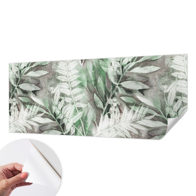 Hochwertige Bildtapete Aquarellblätter