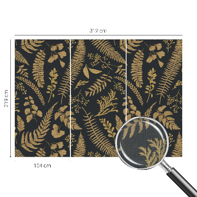 Motivtapete fürs Wohnzimmer Botanische Blätter