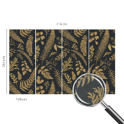 Motivtapete fürs Wohnzimmer Botanische Blätter