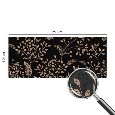Vintage Tapete mit botanischem Motiv in eleganter Optik