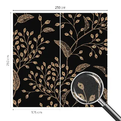 Vintage Tapete mit botanischem Motiv in eleganter Optik