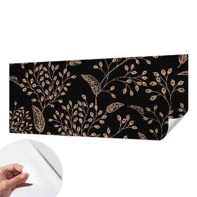 Vintage Tapete mit botanischem Motiv in eleganter Optik