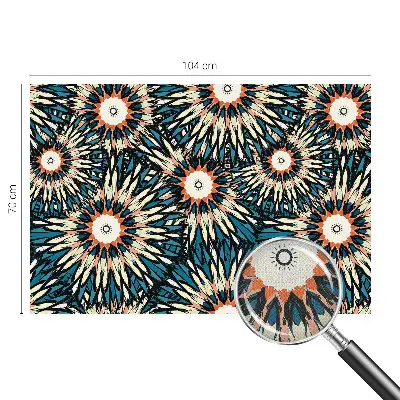 Selbstklebende Fototapete fürs Wohnzimmer mit Blumenmotiv namens 
