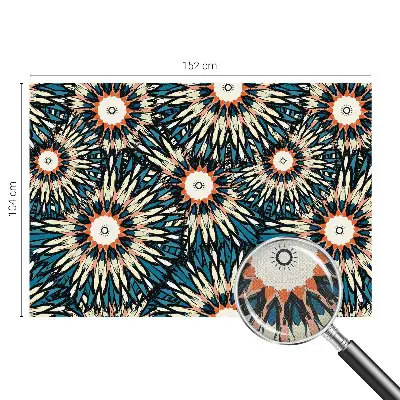 Selbstklebende Fototapete fürs Wohnzimmer mit Blumenmotiv namens 