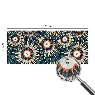 Selbstklebende Fototapete fürs Wohnzimmer mit Blumenmotiv namens 