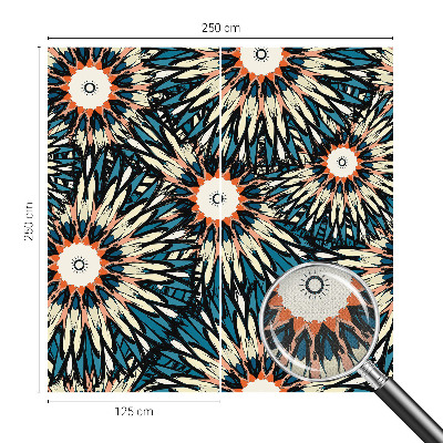 Selbstklebende Fototapete fürs Wohnzimmer Blumenenergie