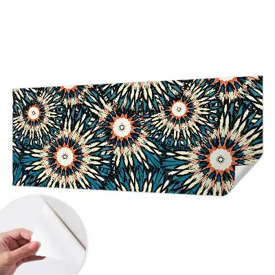 Selbstklebende Fototapete fürs Wohnzimmer mit Blumenmotiv namens 