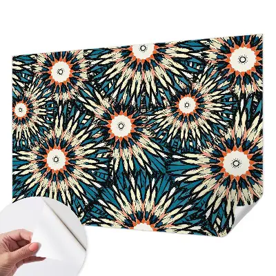Selbstklebende Fototapete fürs Wohnzimmer mit Blumenmotiv namens 