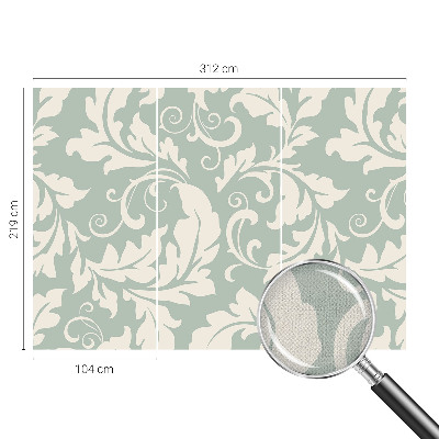 Selbstklebende Fototapete für die Wand Dekorative Blätter