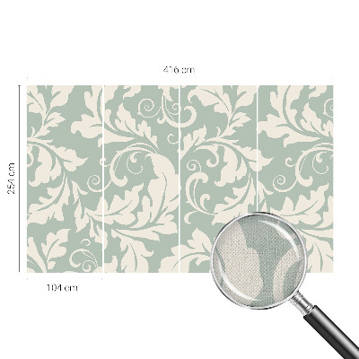 Selbstklebende Fototapete für die Wand Dekorative Blätter