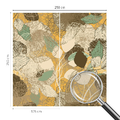 Selbstklebende Fototapete fürs Schlafzimmer Pflanzenschönheit