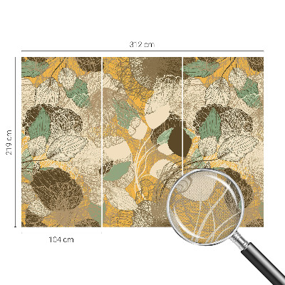 Selbstklebende Fototapete fürs Schlafzimmer Pflanzenschönheit