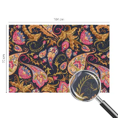 Selbstklebende Fototapete fürs Kinderzimmer mit buntem Paisley-Motiv