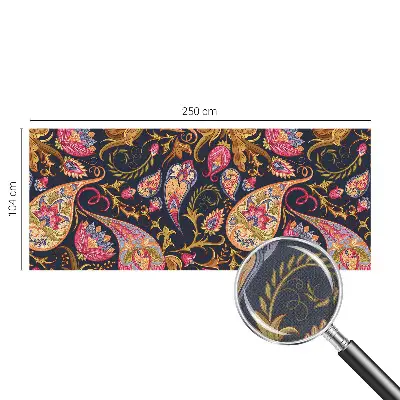 Selbstklebende Fototapete fürs Kinderzimmer mit buntem Paisley-Motiv