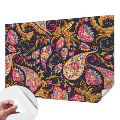 Selbstklebende Fototapete fürs Kinderzimmer Buntes Paisley