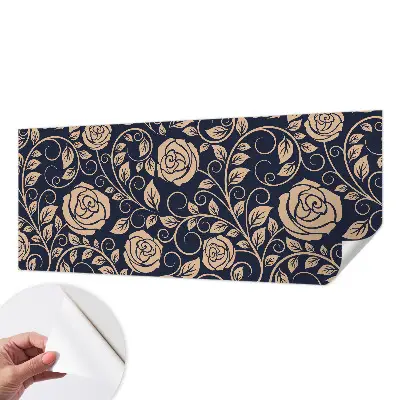 Fototapete in 3D-Optik mit romantischem Blumenmotiv