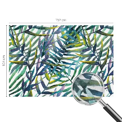 12D-Fototapete mit exotischer Vegetation