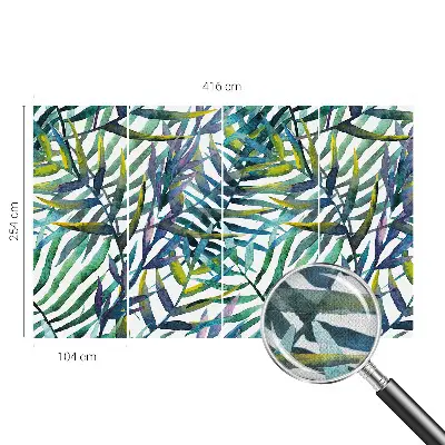 12D-Fototapete mit exotischer Vegetation