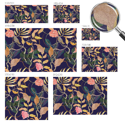 12D-Fototapete fürs Wohnzimmer Pflanzeneleganz