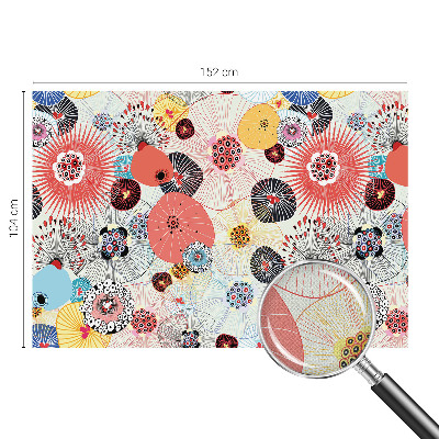 Moderne Fototapete nach Maß Bunte Blumen