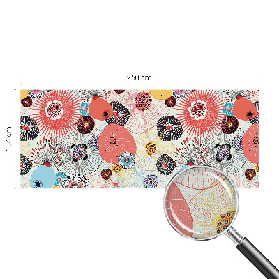 Moderne Fototapete nach Maß Bunte Blumen