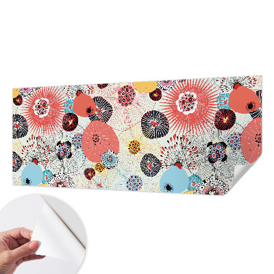 Moderne Fototapete nach Maß Bunte Blumen