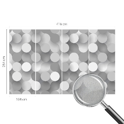 Vintage tapete Graue Kreise