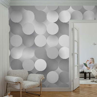 Vintage tapete Graue Kreise