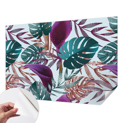 Selbstklebende Fototapete für die Wand Tropische Zusammensetzung