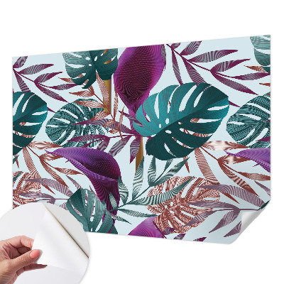 Selbstklebende Fototapete für die Wand Tropische Zusammensetzung