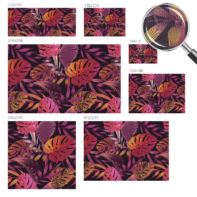 Hochwertige Bildtapete Exotische Blätter