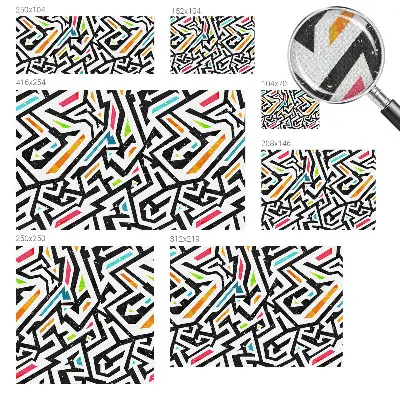 Selbstklebende Fototapete mit abstraktem Mosaikmotiv