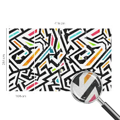 Selbstklebende Fototapete mit abstraktem Mosaikmotiv