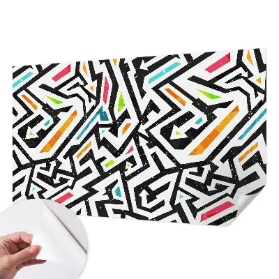 Selbstklebende Fototapete mit abstraktem Mosaikmotiv