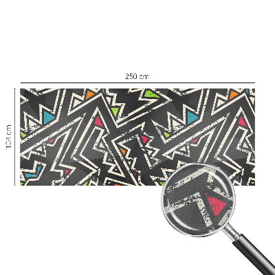 Selbstklebende Fototapete fürs Kinderzimmer mit energetischem Geometrie-Motiv