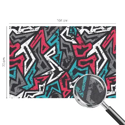 Selbstklebende Fototapete fürs Schlafzimmer mit abstraktem Mosaikmotiv