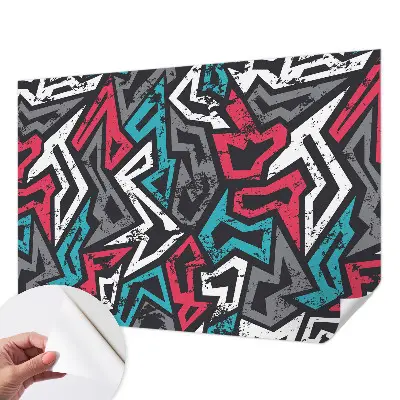 Selbstklebende Fototapete fürs Schlafzimmer mit abstraktem Mosaikmotiv