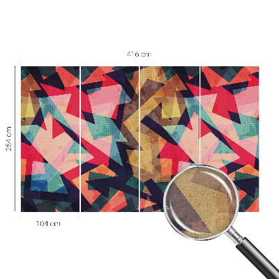 Fototapete in 3D-Optik Buntes Muster