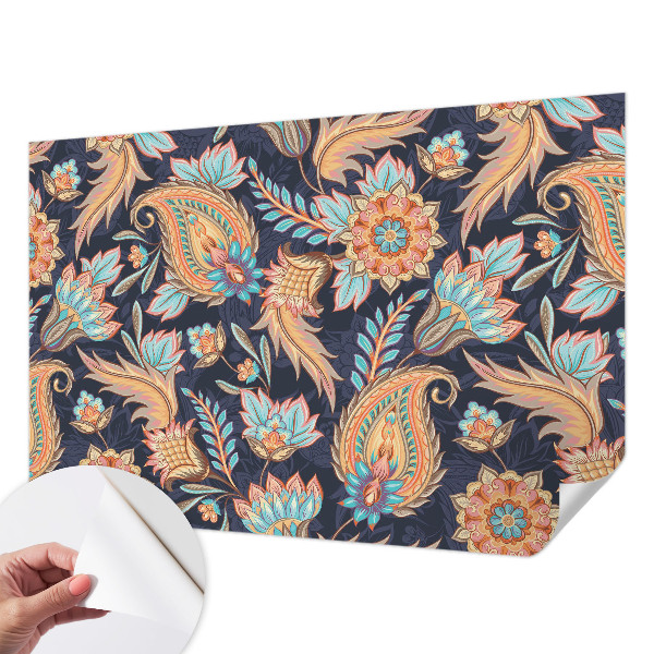 13D-Fototapete fürs Wohnzimmer Blumenmuster