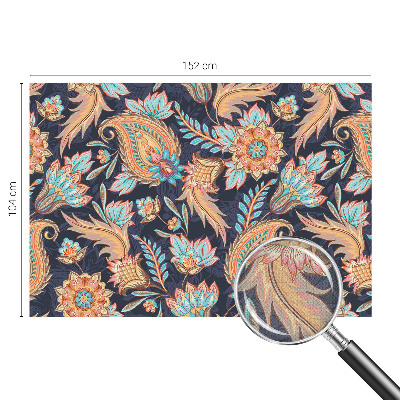 13D-Fototapete fürs Wohnzimmer Blumenmuster