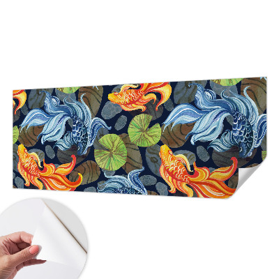 13D-Fototapete fürs Schlafzimmer Fischmuster