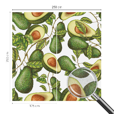Motivtapete nach Maß mit Avocado-Motiv