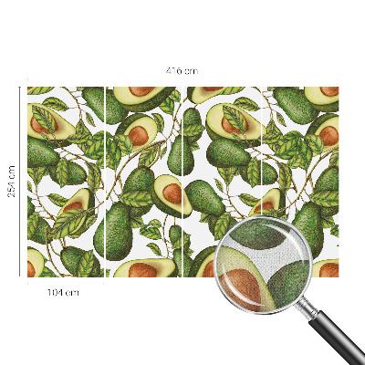 Motivtapete nach Maß mit Avocado-Motiv