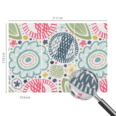 Moderne Fototapete nach Maß Blumenmuster